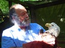 Steve and Oaky the eagle